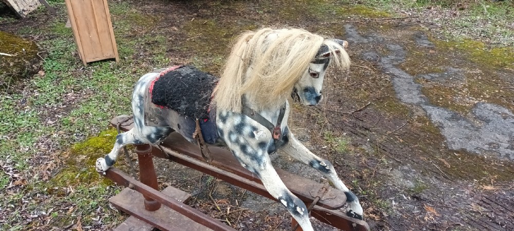 Early 20th century carved rocking horse View X