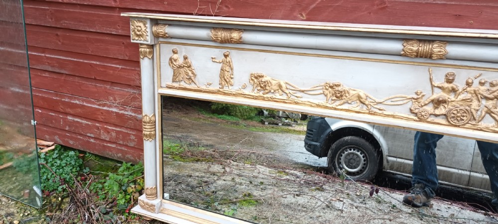 Decorative Regency  style overmantel mirror View II