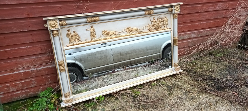 Decorative Regency  style overmantel mirror View IV