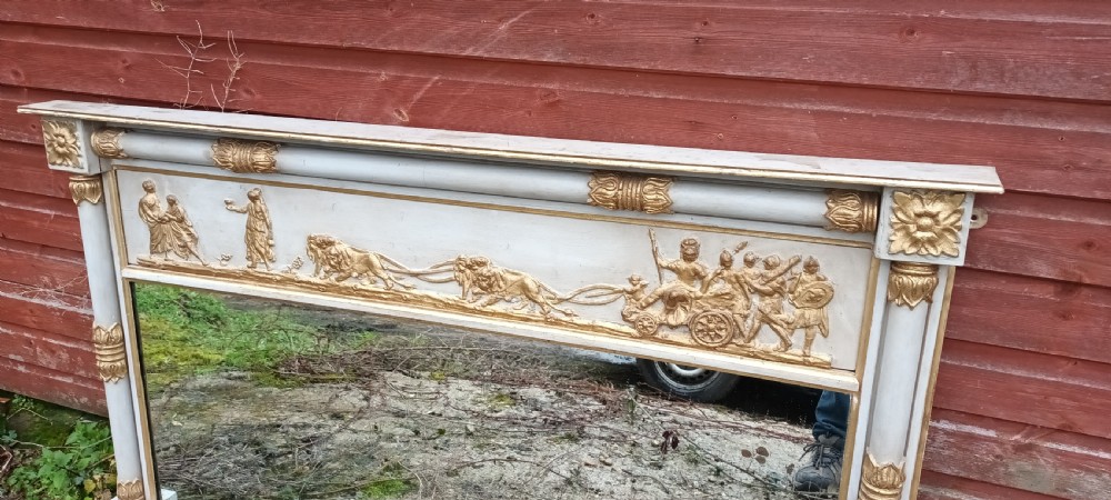 Decorative Regency  style overmantel mirror View VIII