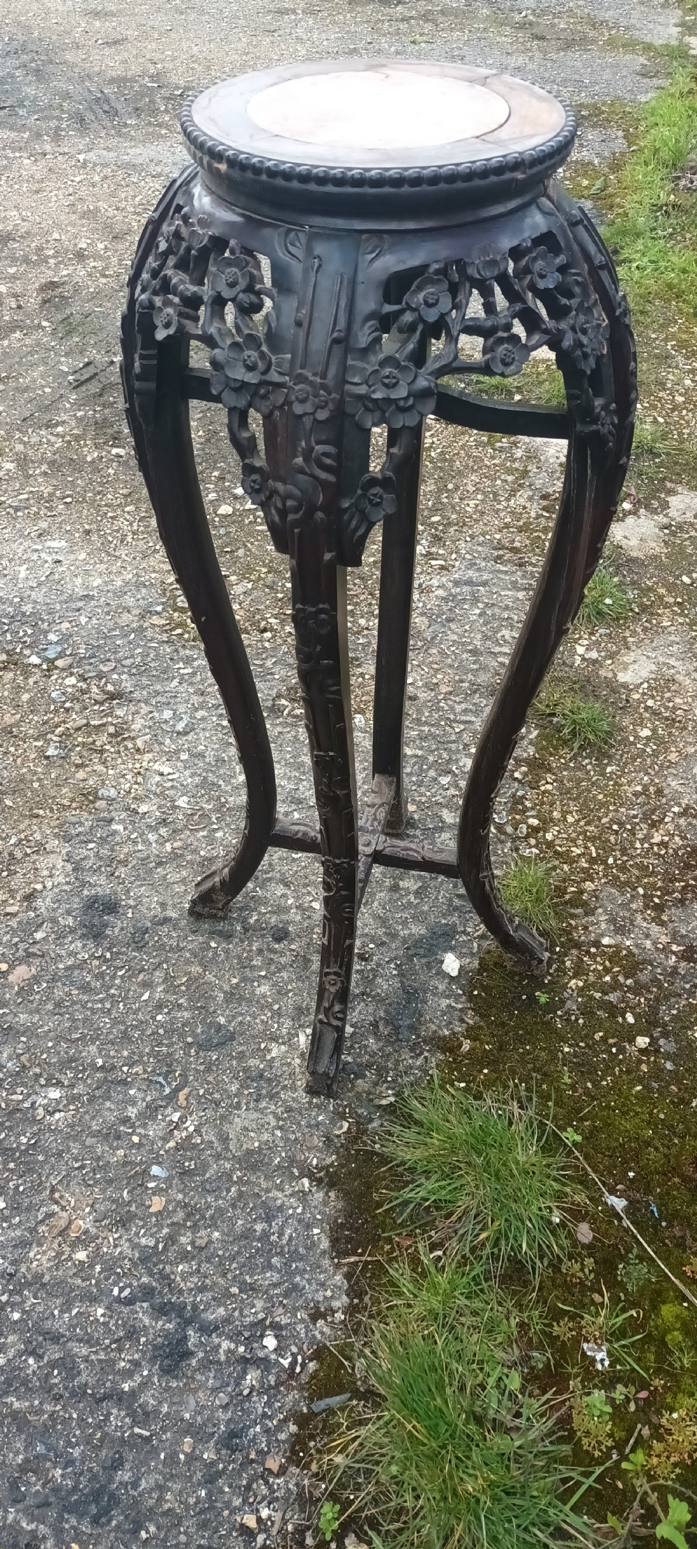 Carved Chinese stand View V