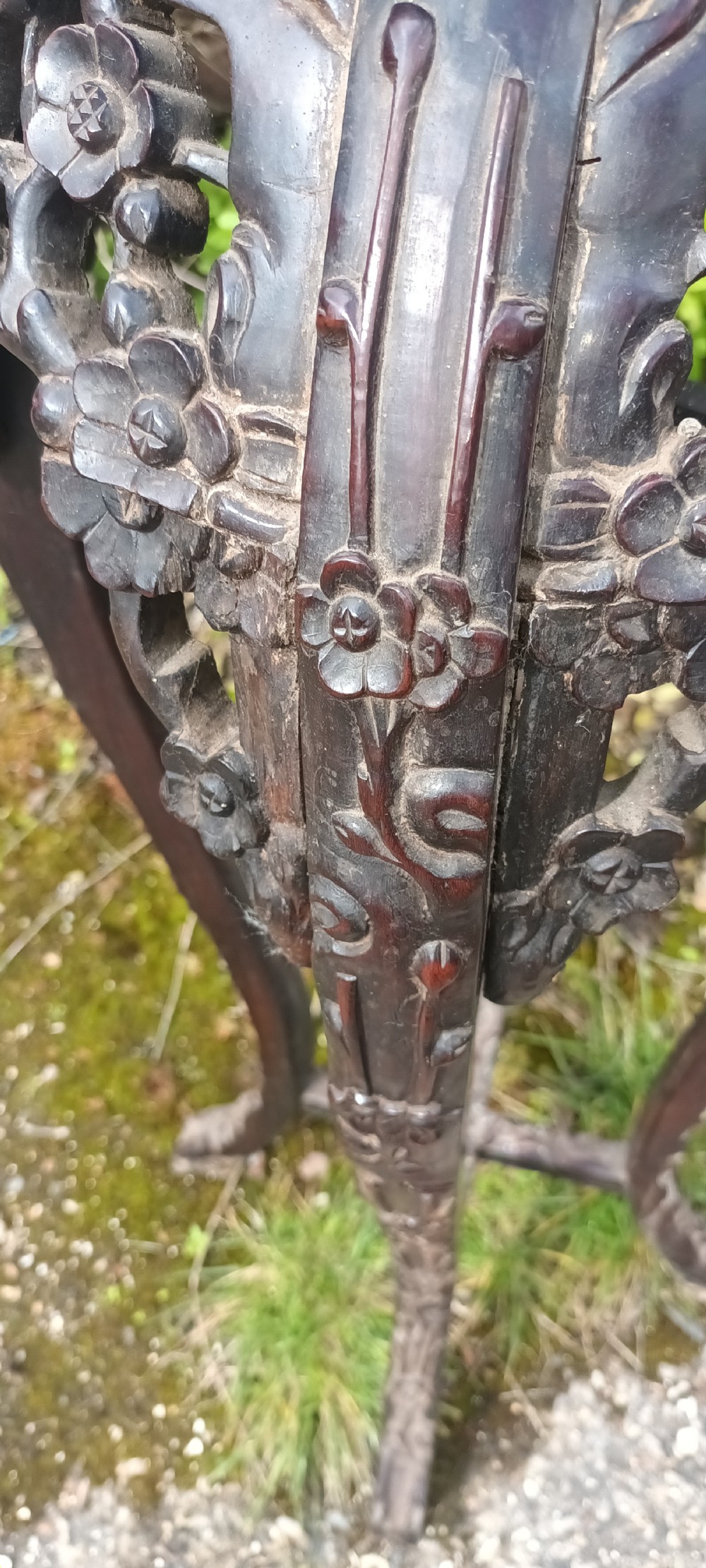 Carved Chinese stand View VIII
