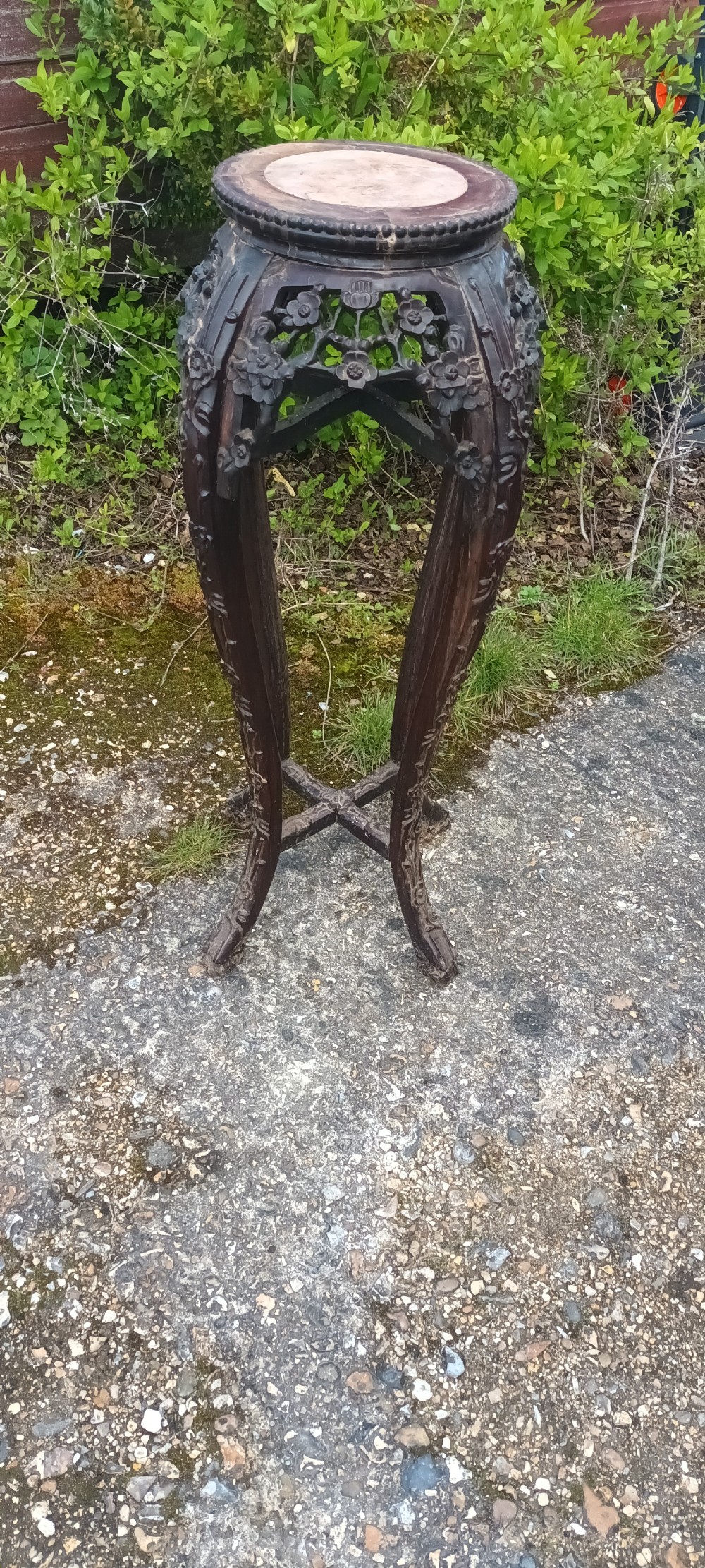 Carved Chinese stand View IX