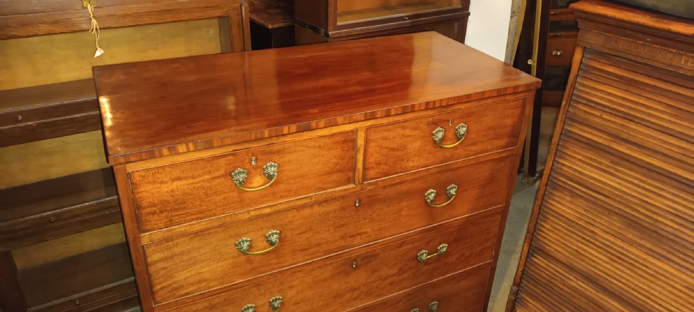 Practical Regency mahogany chestcof drawers. View III