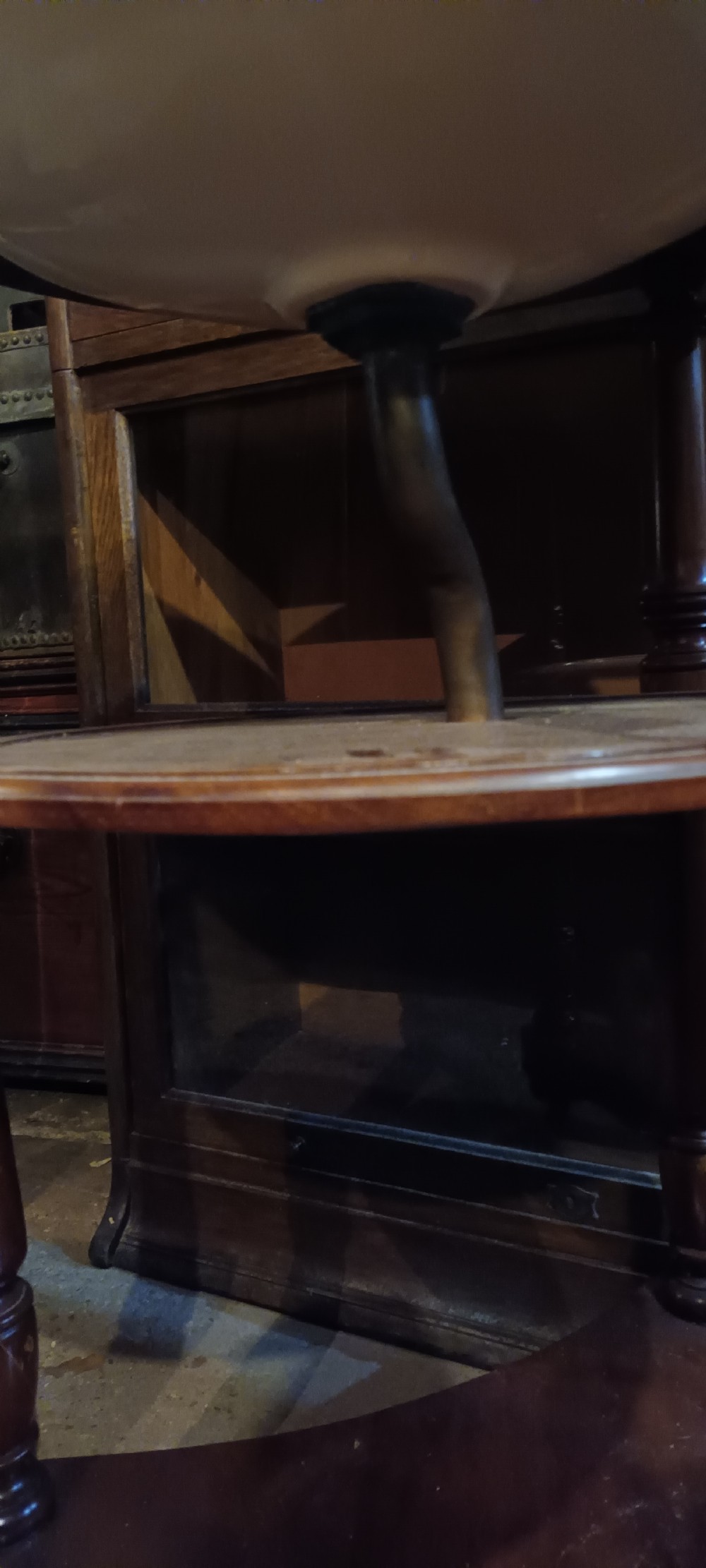 Good original Victorian mahogany free standing washstand. View VI