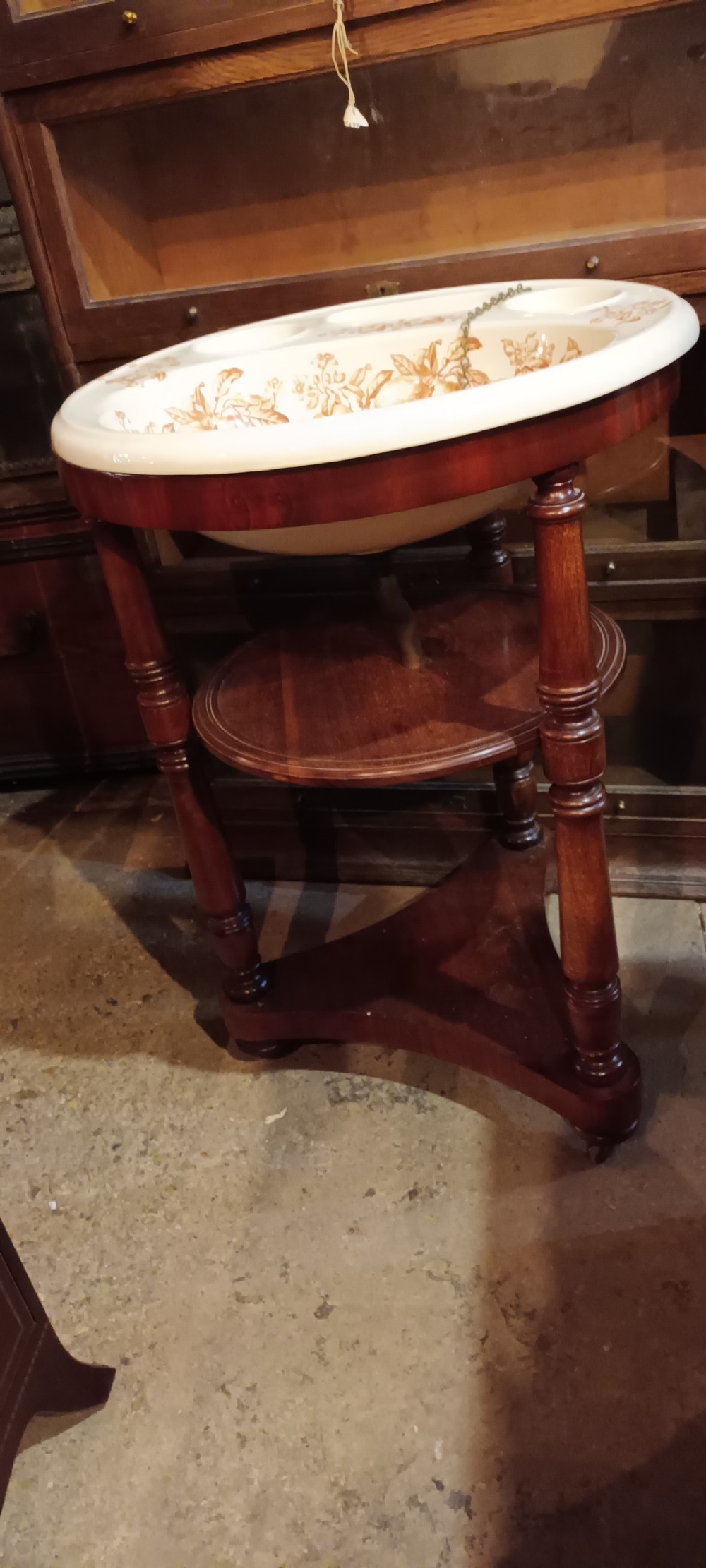 Good original Victorian mahogany free standing washstand. View XVIII