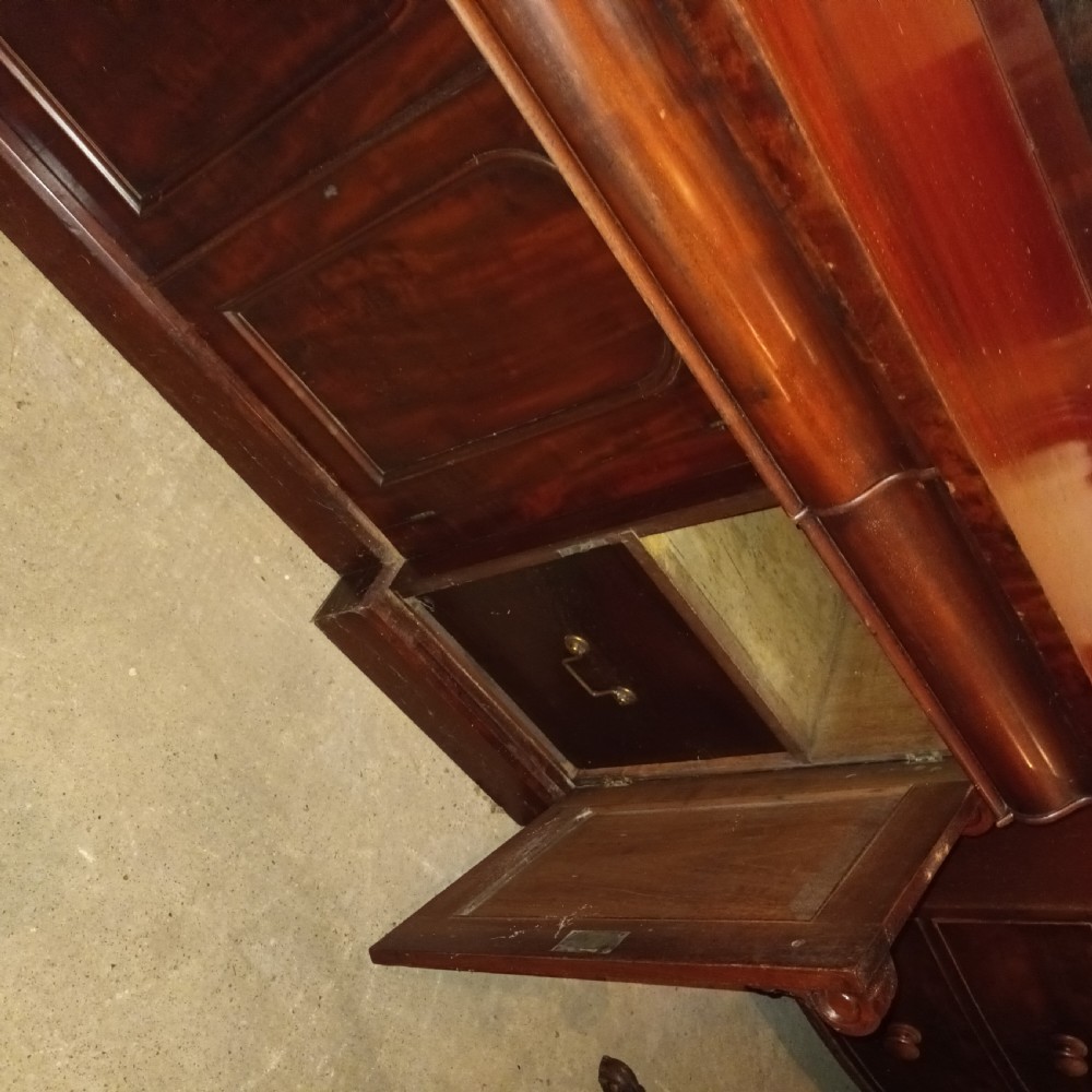 Mid Victorian mahogany mirror backed sideboard.  View V