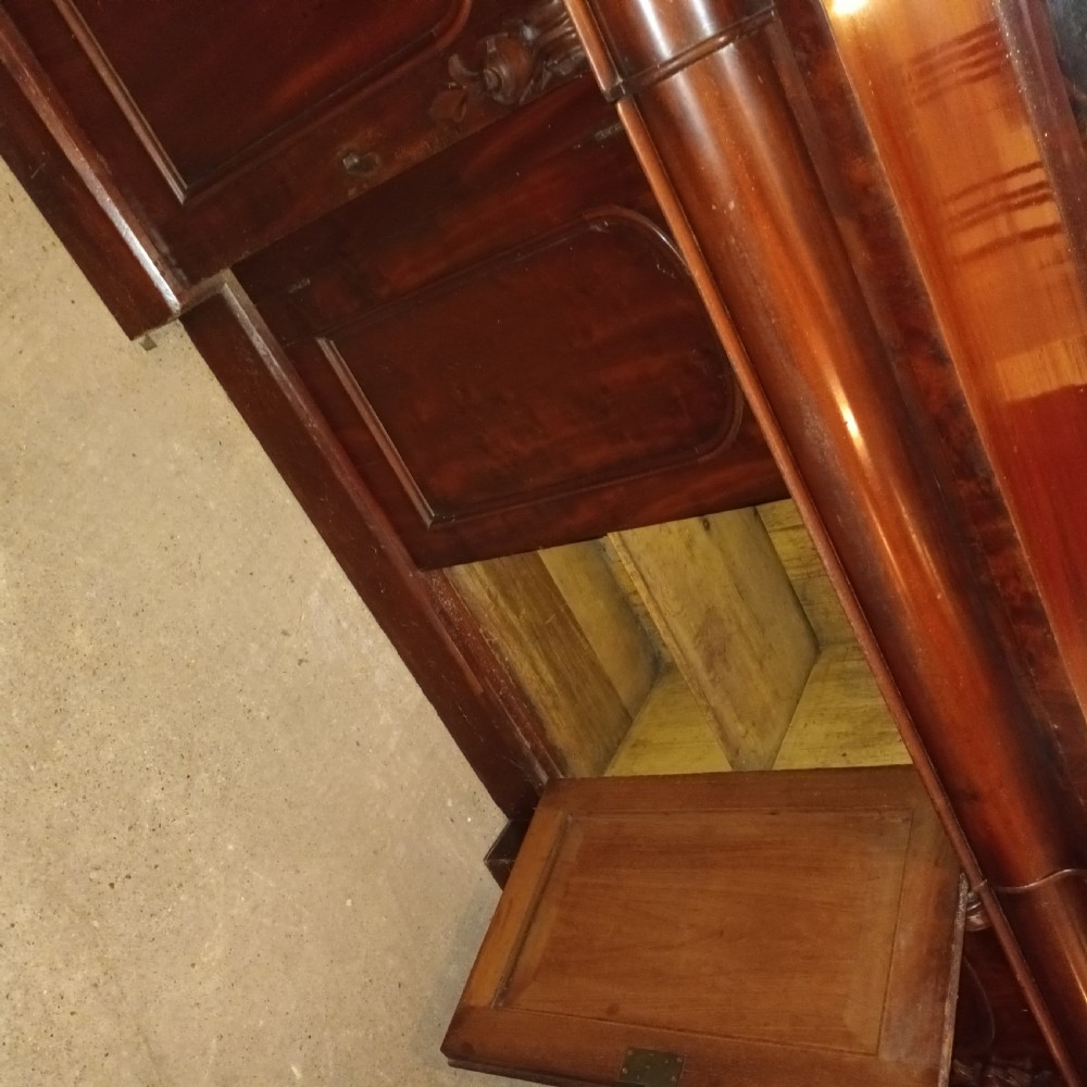 Mid Victorian mahogany mirror backed sideboard.  View VI