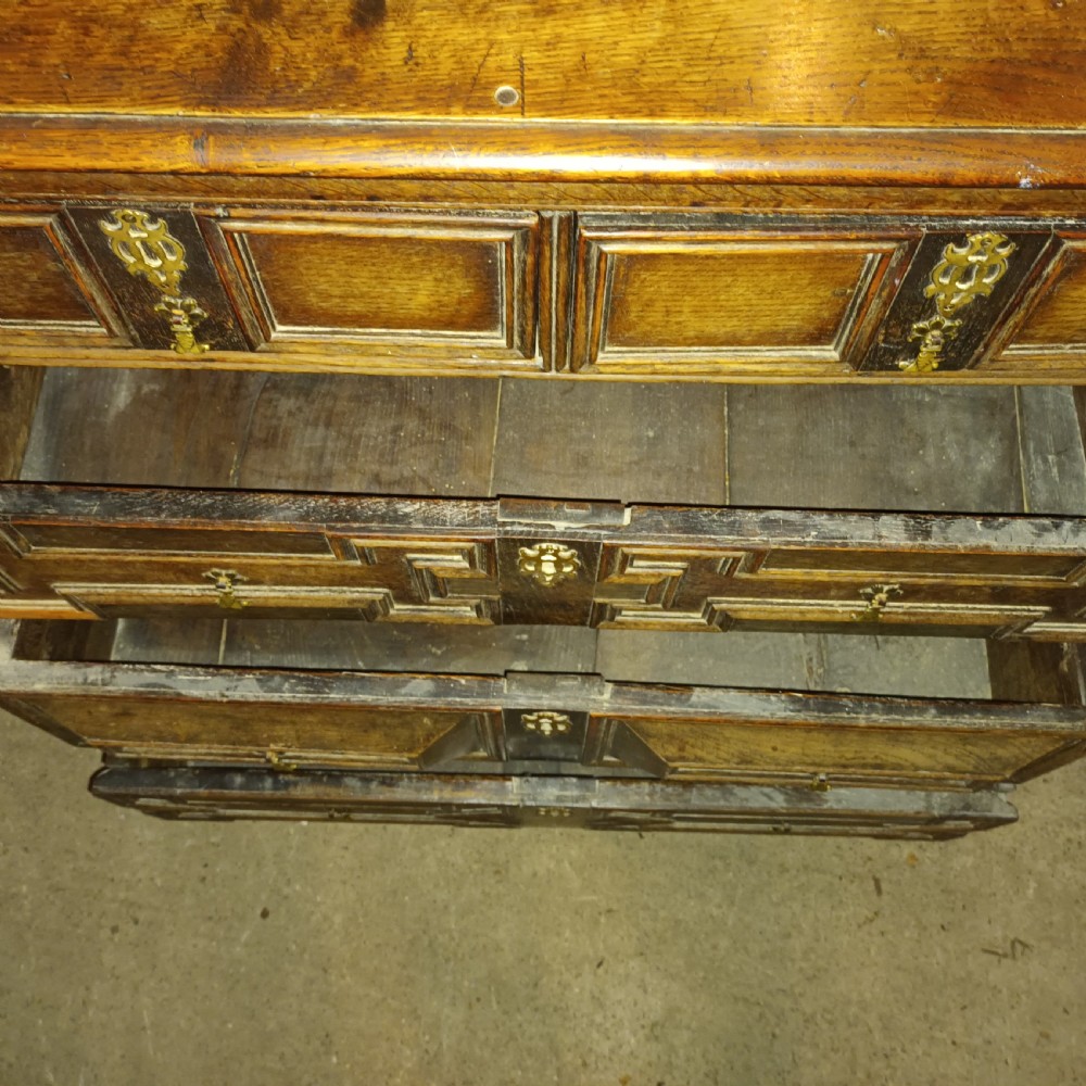 17th century oak chest of drawers. View VI