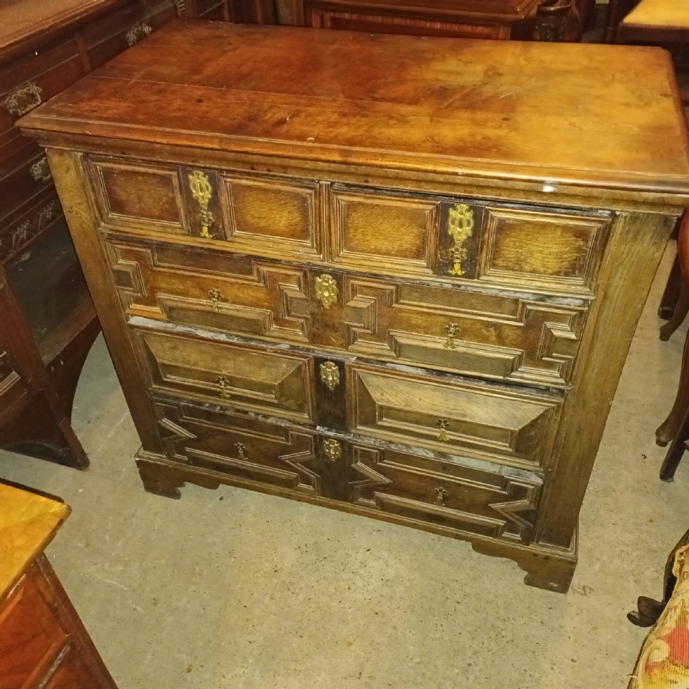 17th century oak chest of drawers. View XI