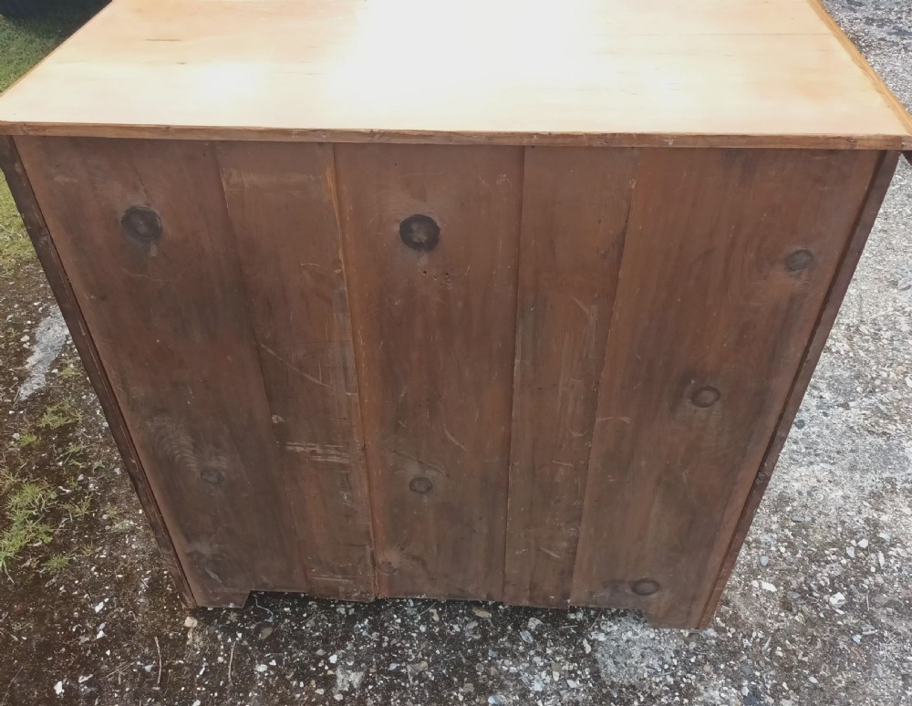 Mid 19th century pine chest of drawers.  View V