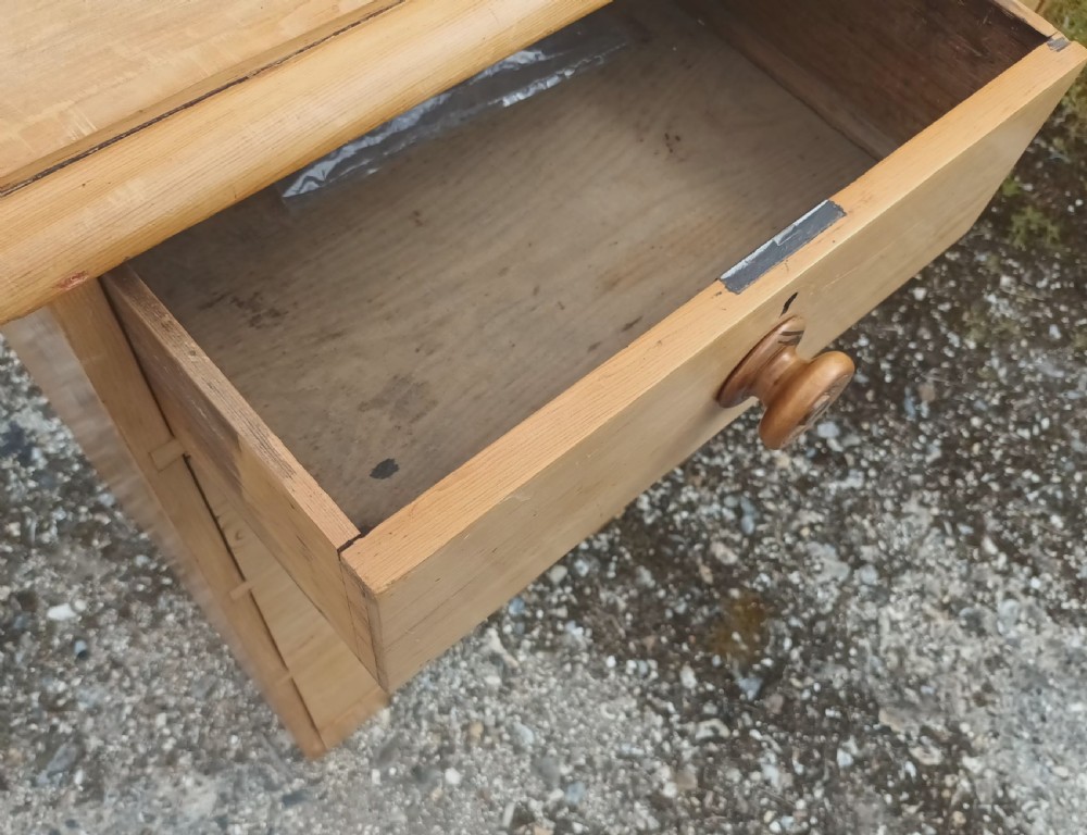 Mid 19th century pine chest of drawers.  View VI