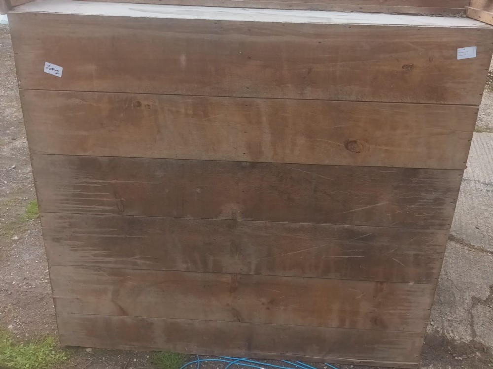 19th century pine 2 part bookcase.  View IX