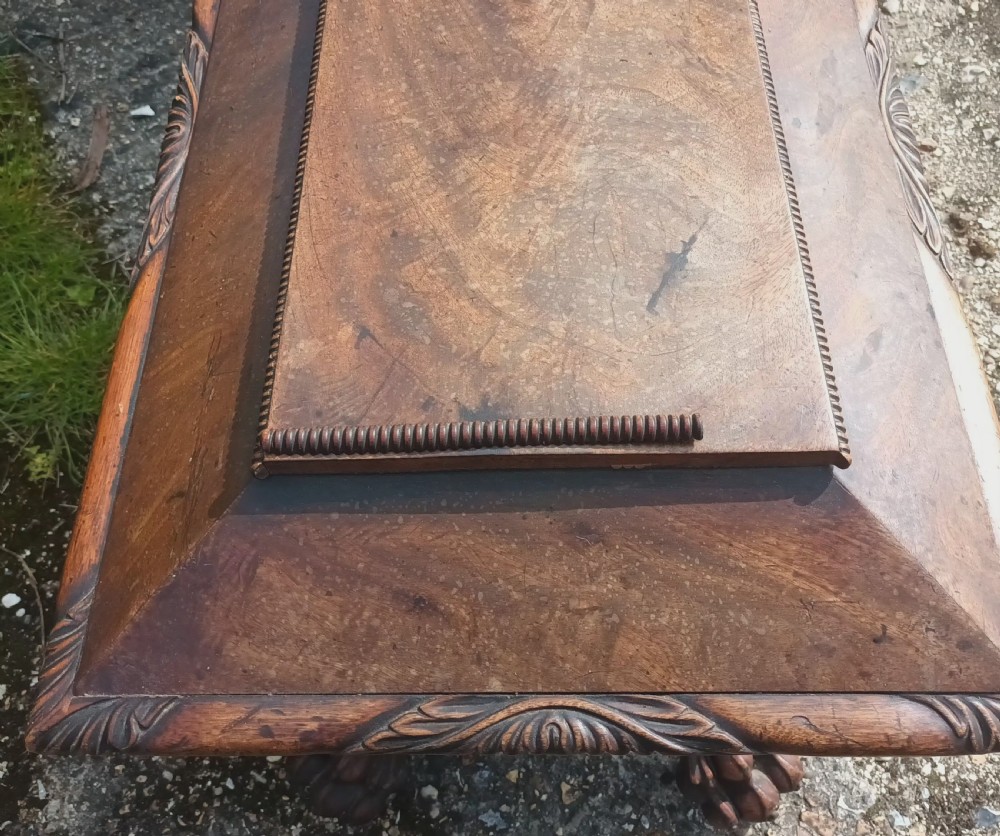 Regency mahogany Cellerette with good carved claw feet. View XIII