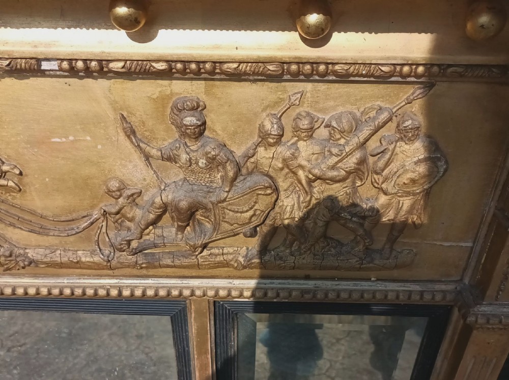 Regency Country house gilt overmantel mirror.  View III