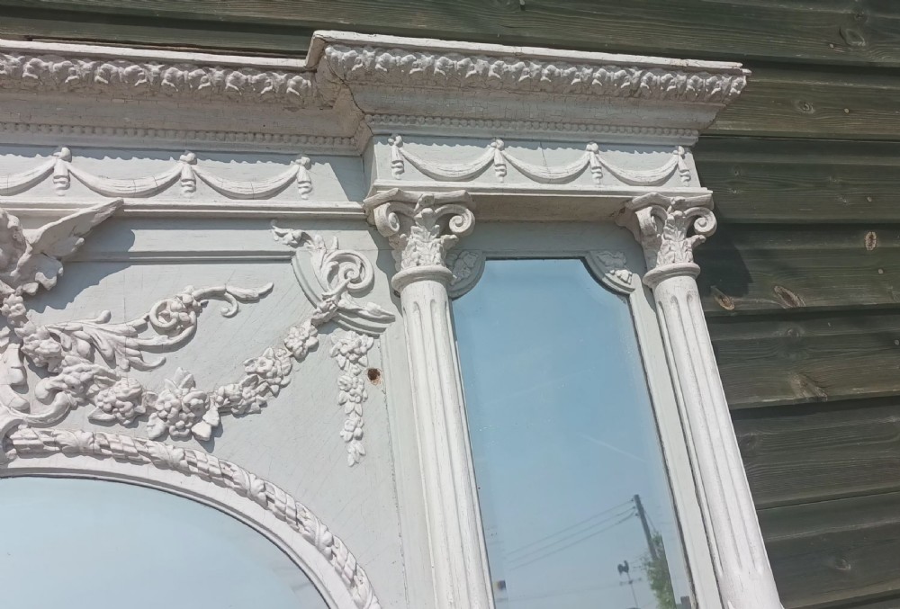 Painted fire surround and overmantel.  View X