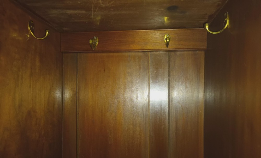 Good quality Late Victorian walnut wardrobe.  View IX