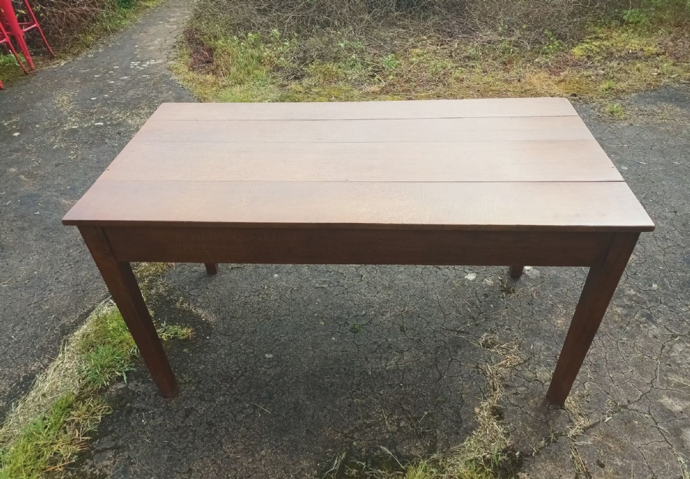 Good solid oak Farmhouse kitchen table. View VI
