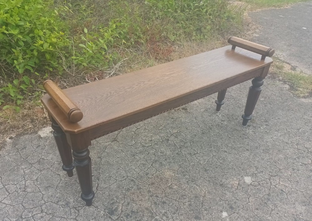 Oak hall bench View IV