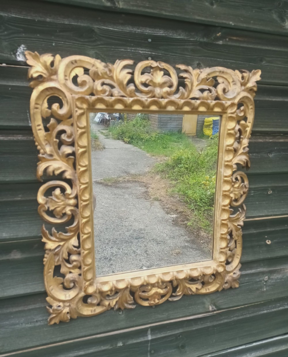 Carved Gilt frame wall mirror.  View III