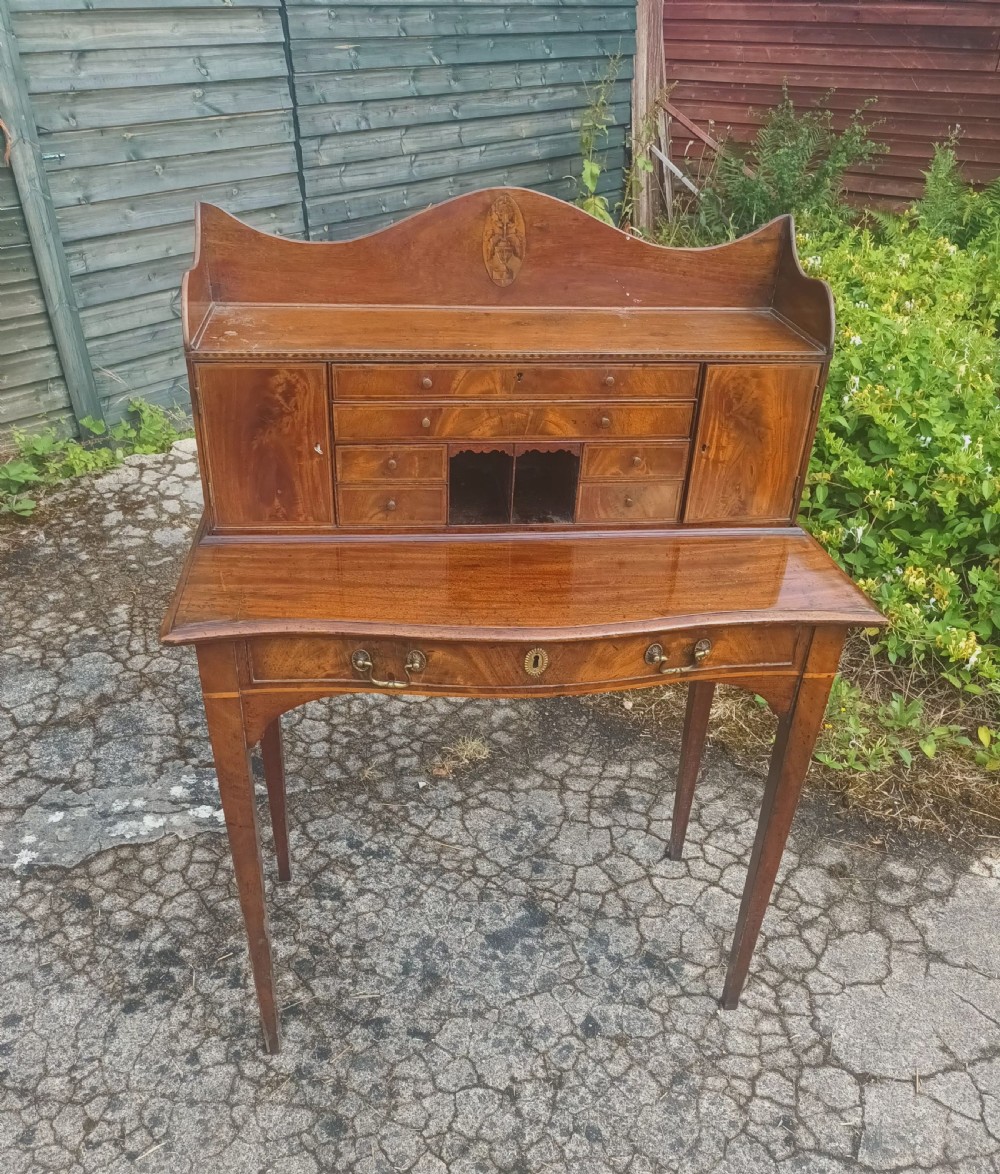 Early 19th century inlaid mahogany bonheur du jour.  View II