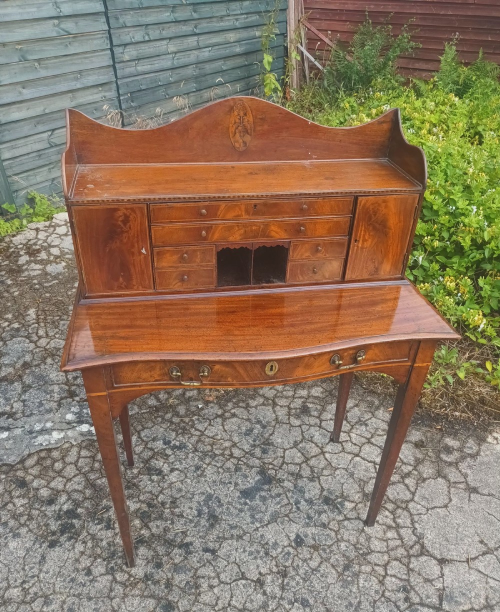 Early 19th century inlaid mahogany bonheur du jour.  View III