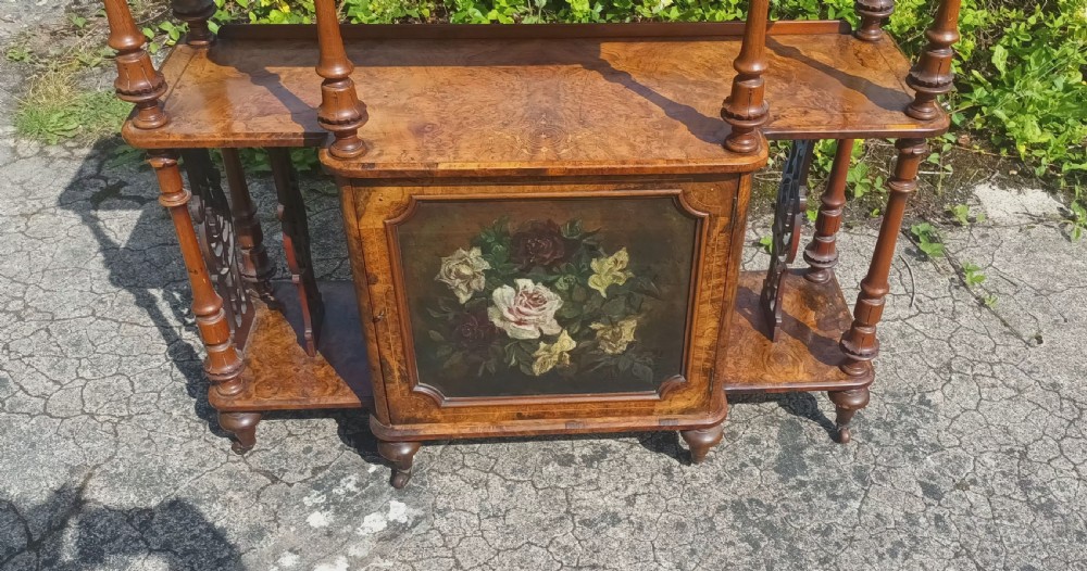 Victorian walnut side cabinet  View IV