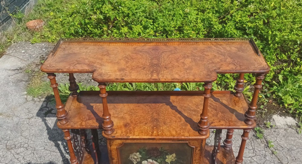 Victorian walnut side cabinet  View VIII