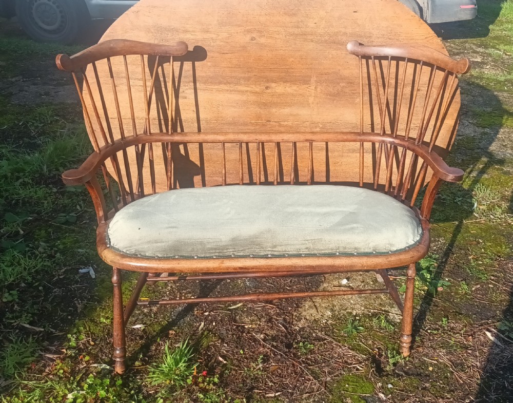 Unusual double chair back seat in the manner of Liberty's.  View IV