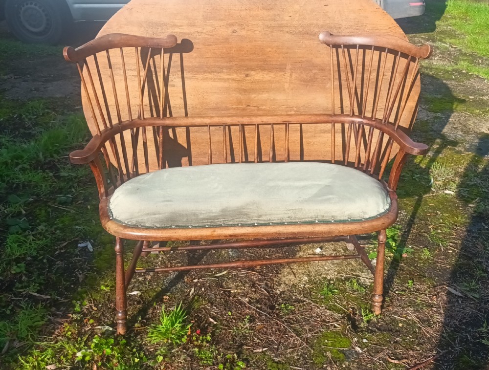 Unusual double chair back seat in the manner of Liberty's.  View VI