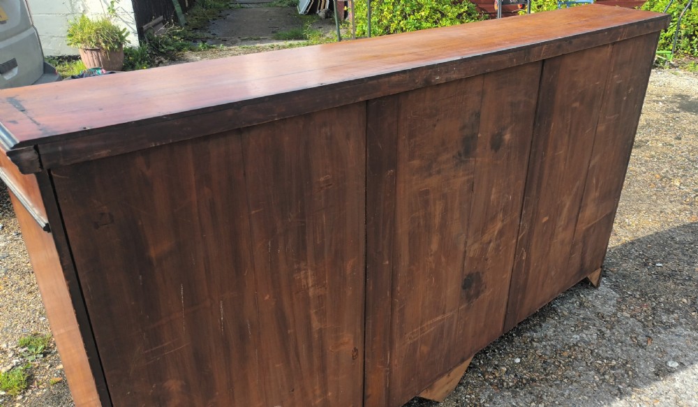 Late Victorian walnut bookcase with ebonised mouldings View V
