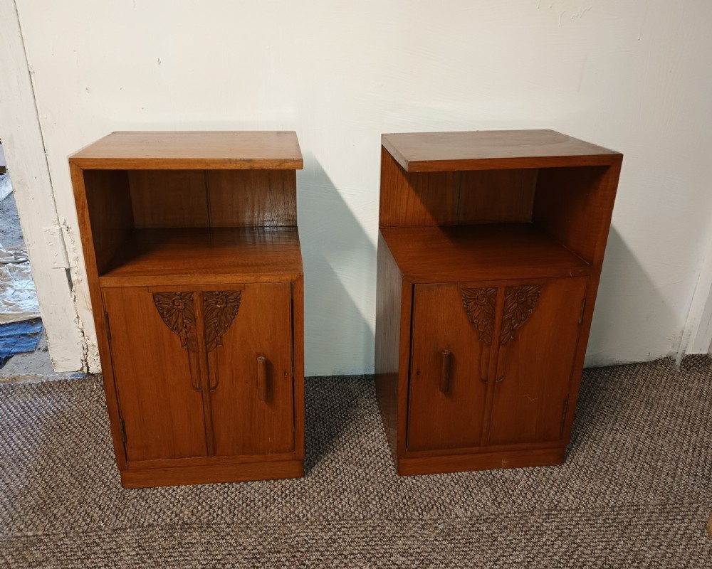 Pair of Art Deco bedside cabinets.  View II
