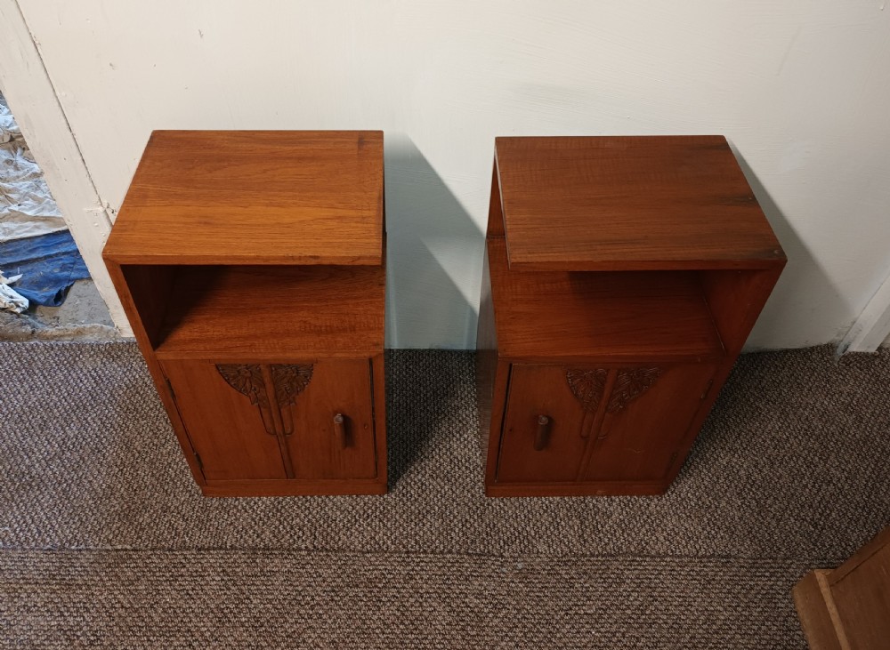 Pair of Art Deco bedside cabinets.  View III