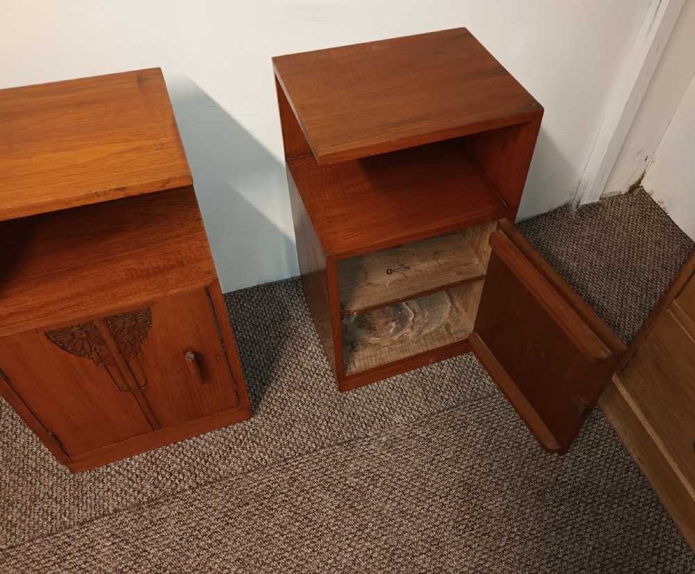 Pair of Art Deco bedside cabinets.  View VI