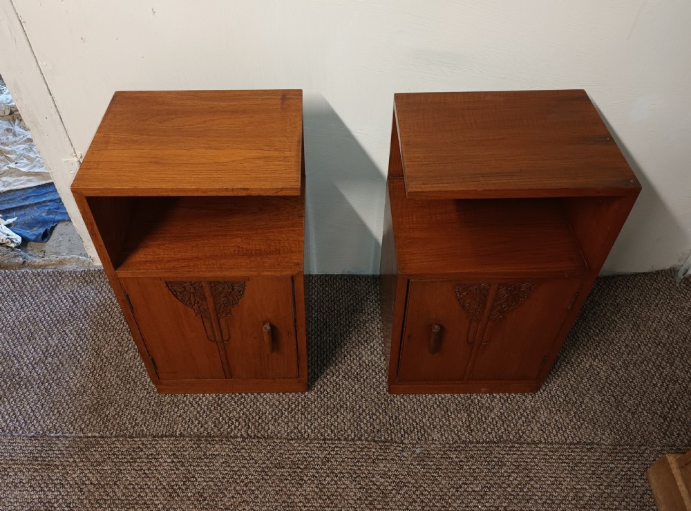Pair of Art Deco bedside cabinets.  View VII
