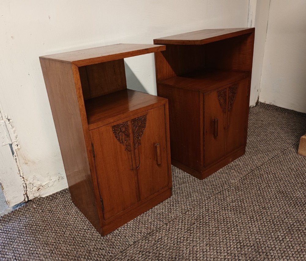 Pair of Art Deco bedside cabinets.  View IX
