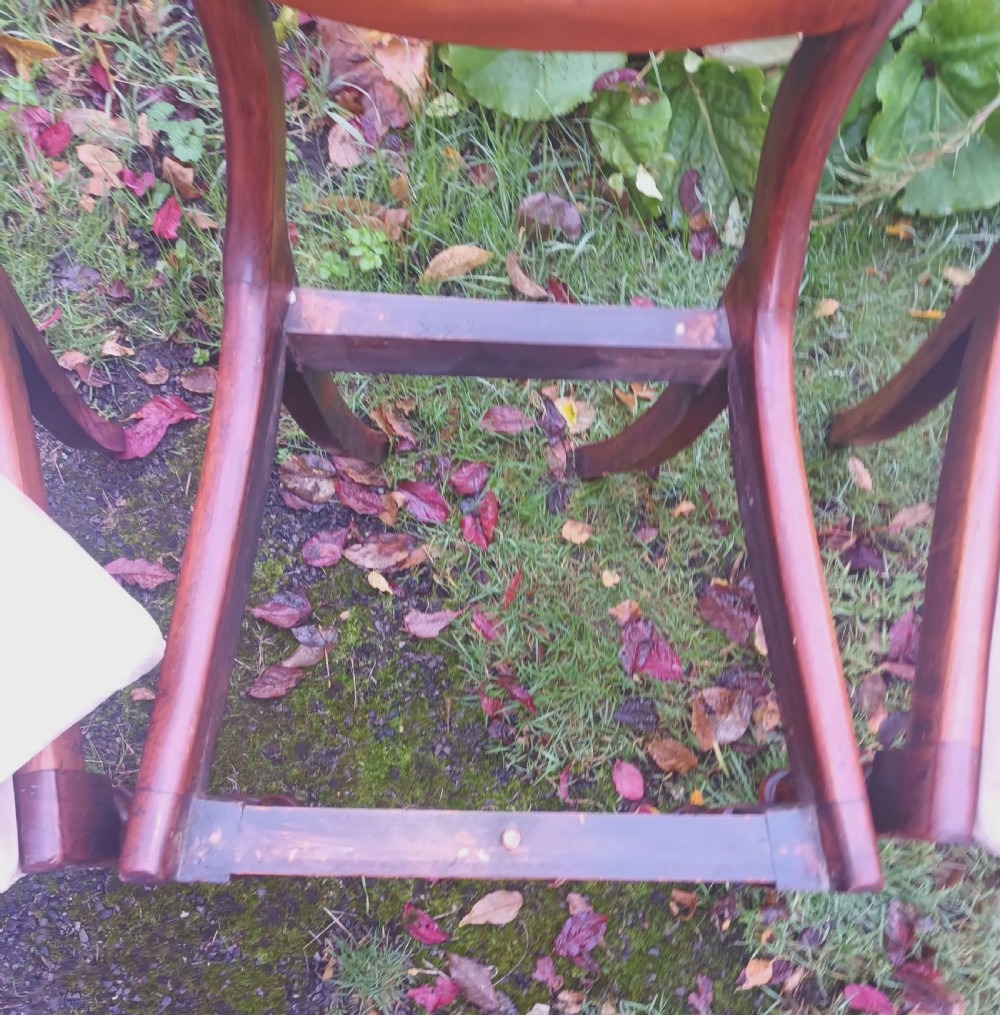 6 early Victorian mahogany dining chairs.  View VIII