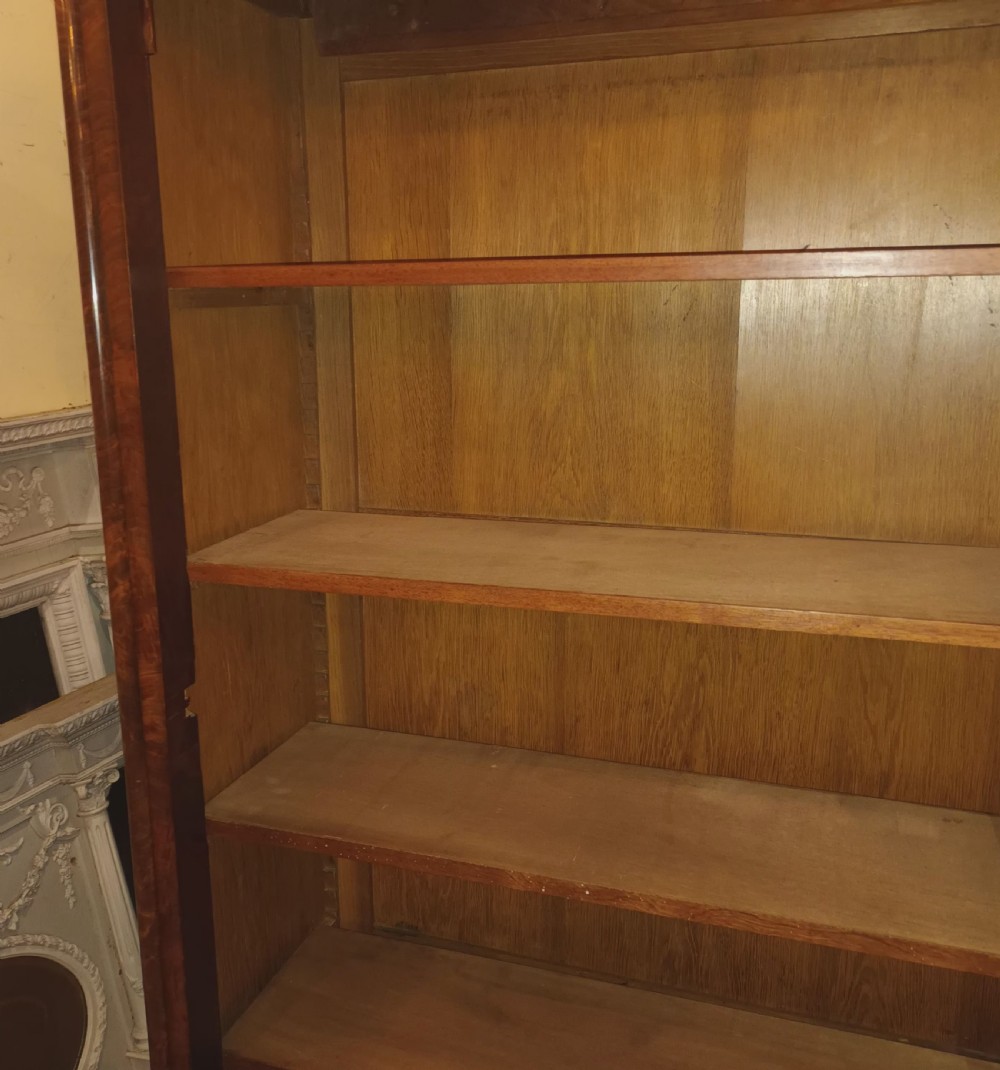 19th century French mahogany bookcase cabinet.  View IV