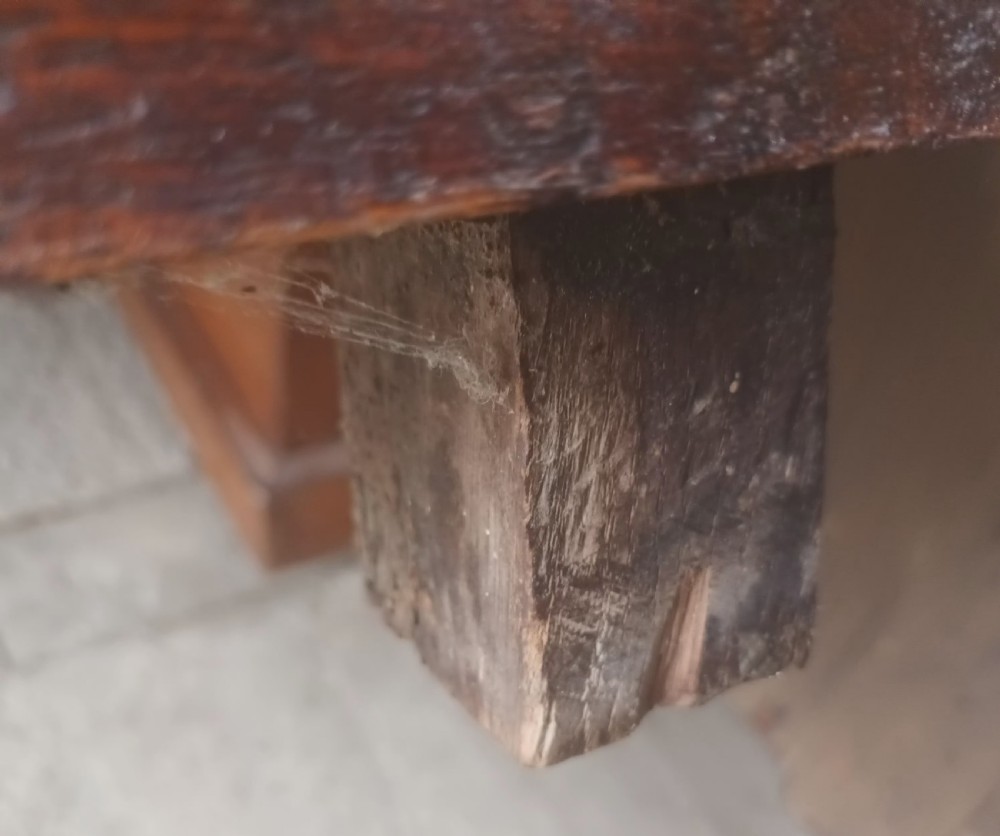 17th century yew,oak and elm chest of drawers. View XIV