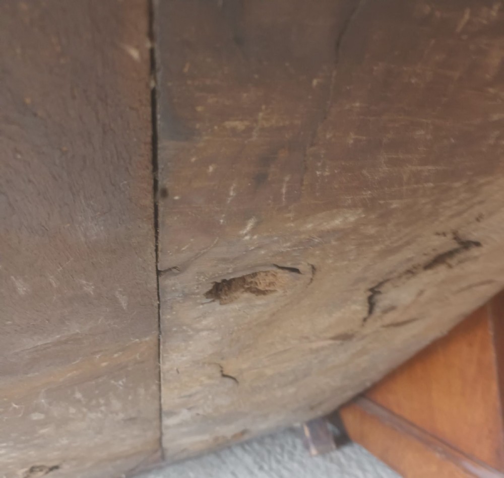17th century yew,oak and elm chest of drawers. View XVI