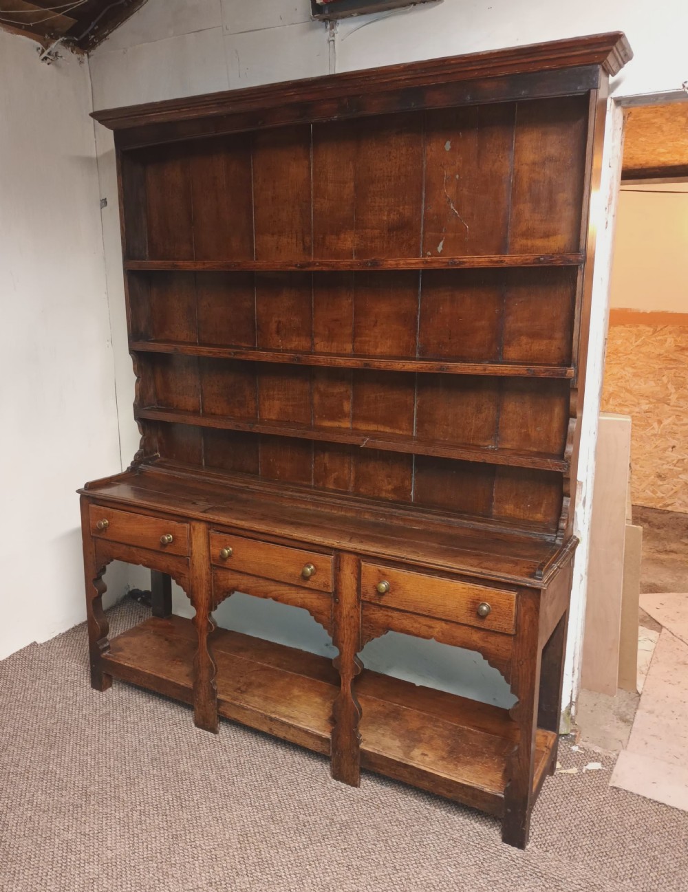 Late Georgian oak dresser.  View II