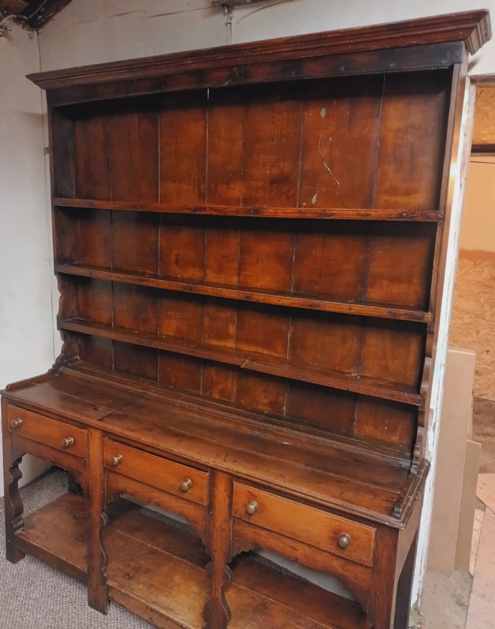 Late Georgian oak dresser.  View VI