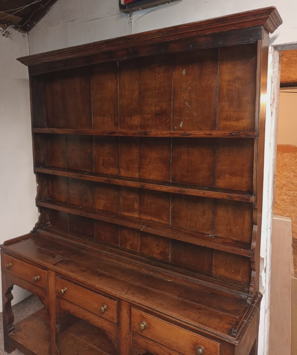 Late Georgian oak dresser.  View VIII