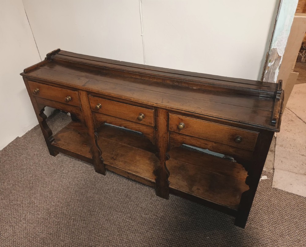 Late Georgian oak dresser.  View X