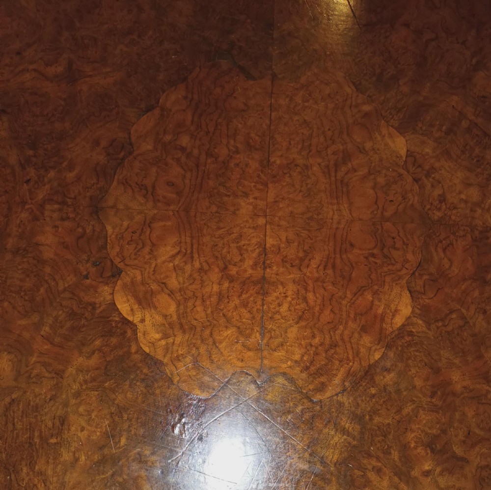 Victorian inlaid oval walnut centre table  View VIII