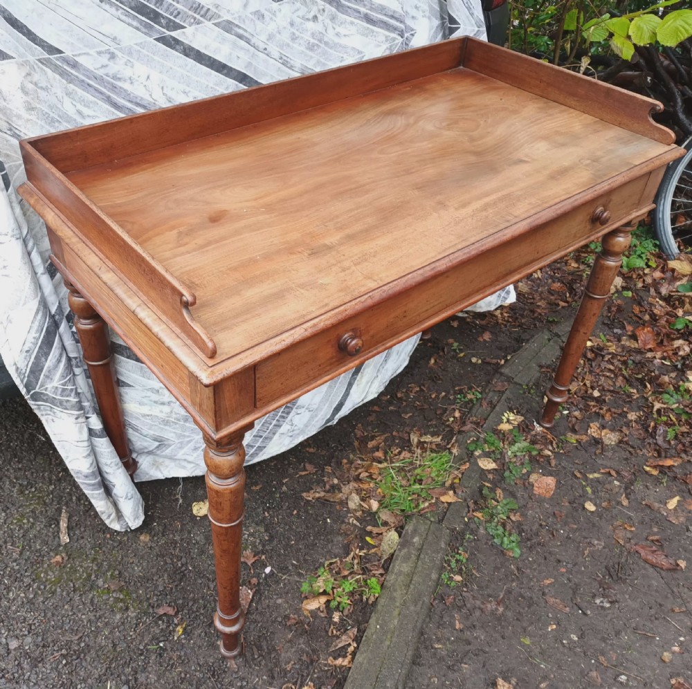 Regency mahogany single drawer side table, lovely mellow colour.  View VI