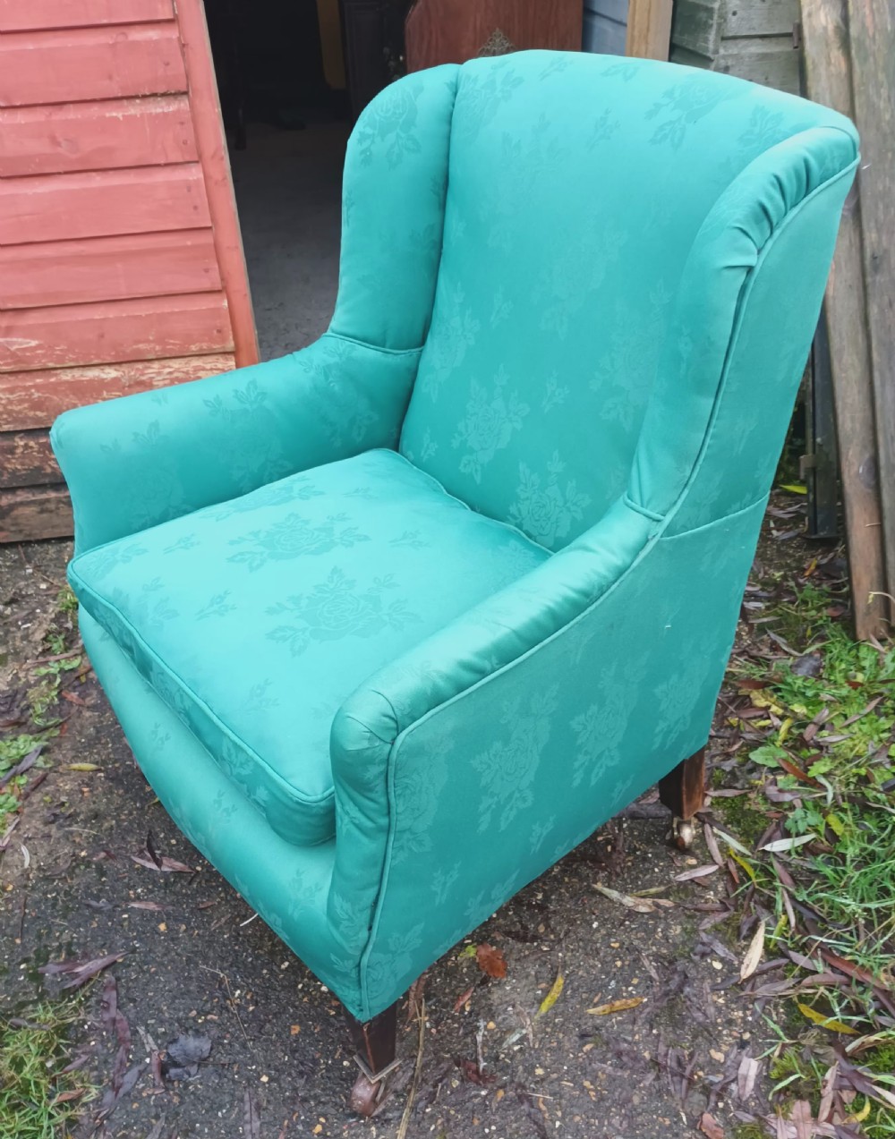 Edwardian upholstered armchair  View IV