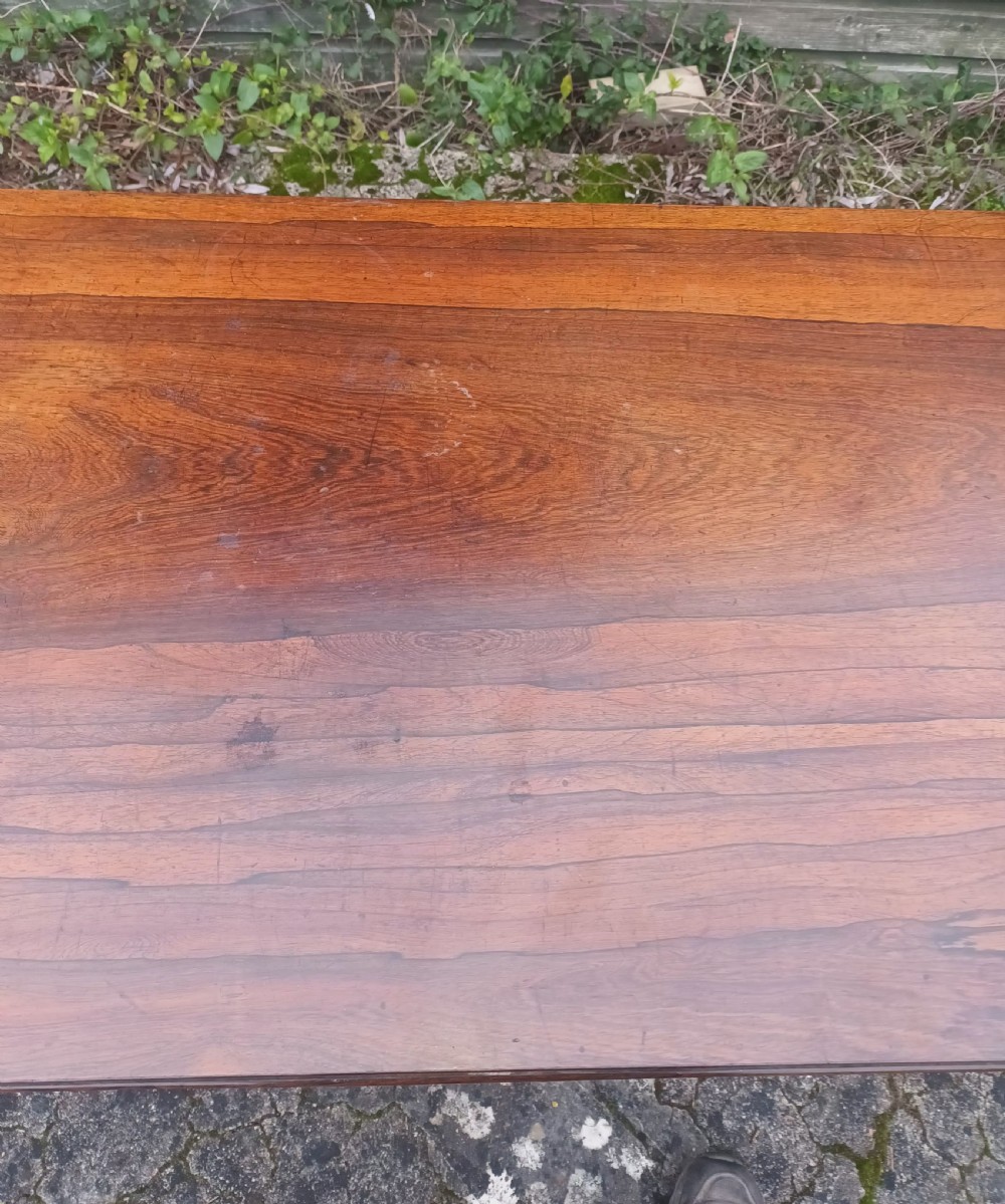 Regency rosewood sofa table. View II