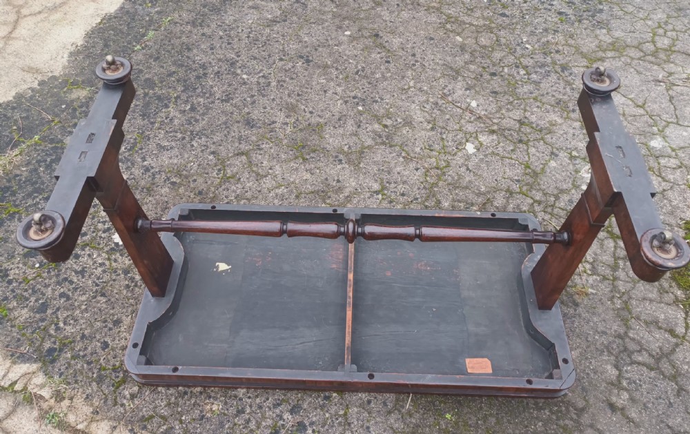 Regency rosewood sofa table. View X