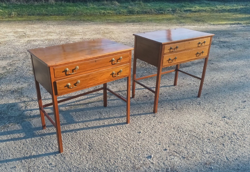 Pair of mahogany bedside chests  View V